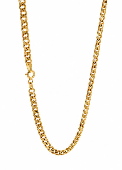 Cadena It Cubana Oro amarillo 18k 3,72 Gr / 3,50 mm / 60 Cm
