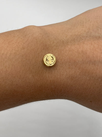 Herraje San Benito Oro amarillo 18k 0,22 Gr / 0,8 Cm