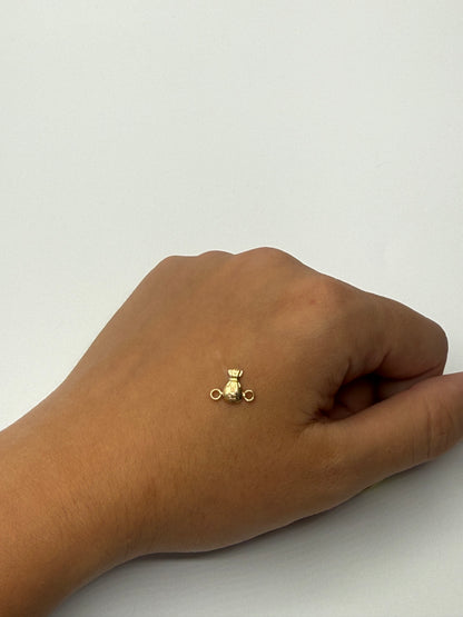 Herraje Bolsa Dinero Oro amarillo 18k 0,22 Gr / 0,9 Cm