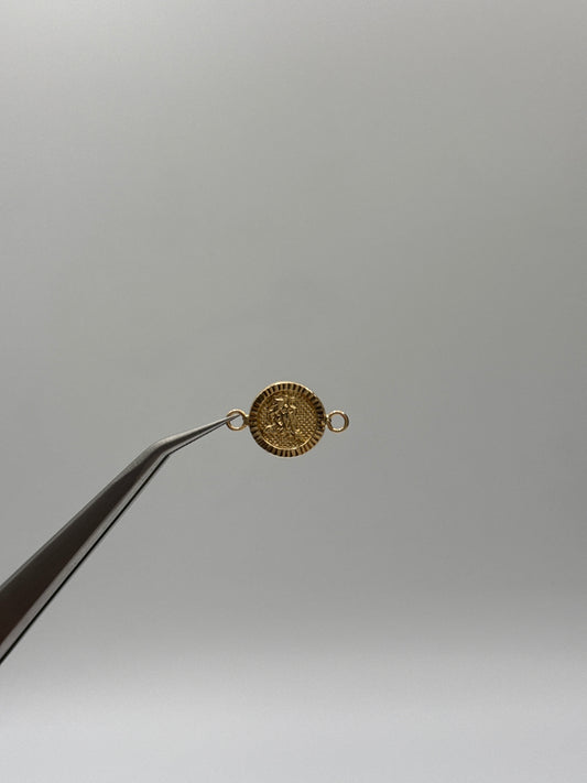 Herraje Arcangel San Miguel Oro amarillo 18k 0,68 Gr / 1,15 Cm