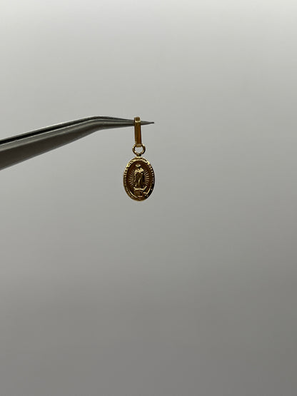 Dije Virgen Guadalupe Oro amarillo 18k 0,37 Gr / 6 mm / 1,3 Cm