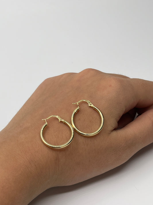Candonga Lisa Oro amarillo 18k 1,63 Gr / 2,3 Cm
