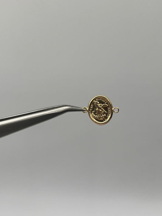 Herraje Arcangel San Miguel Oro amarillo 18k 0,51 Gr / 1,2 Cm