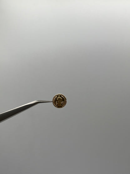 Herraje San Benito Oro amarillo 18k 0,47 Gr / 1 Cm
