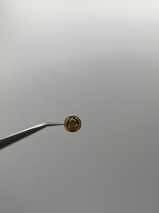 Herraje San Benito Oro amarillo 18k 0,47 Gr / 1 Cm