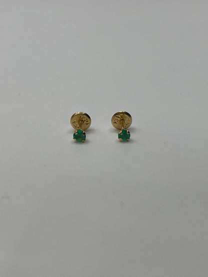 Topos Esmeralda / 0.20pts oro amarillo 18k / 3 mm (Joya)