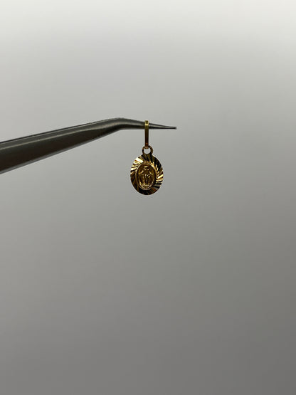 Dije Virgen Milagrosa Oro amarillo 18k 0,45 Gr / 7,4 mm / 1 Cm