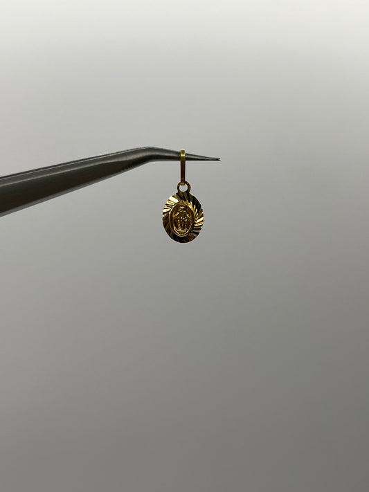 Dije Virgen Milagrosa Oro amarillo 18k 0,45 Gr / 7,4 mm / 1 Cm