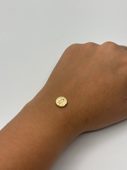 Herraje San Benito Oro amarillo 18k 0,39 Gr / 1 Cm