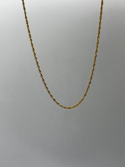 Cadena It Mini Lazo Oro amarillo 18k +3 / 0,90 Gr / 1,10 mm / 50 Cm