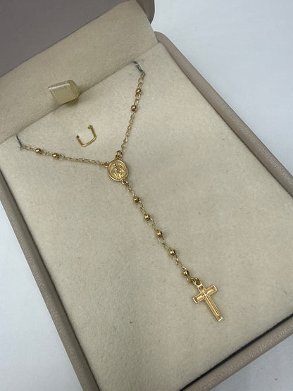 Rosario Virgen Milagrosa Oro amarillo 18k 4 Gr / 2 mm / 50 Cm