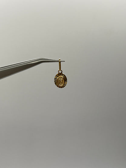 Dije Letra N Oro amarillo 18k 0,44 Gr / 7,5 mm / 1 Cm