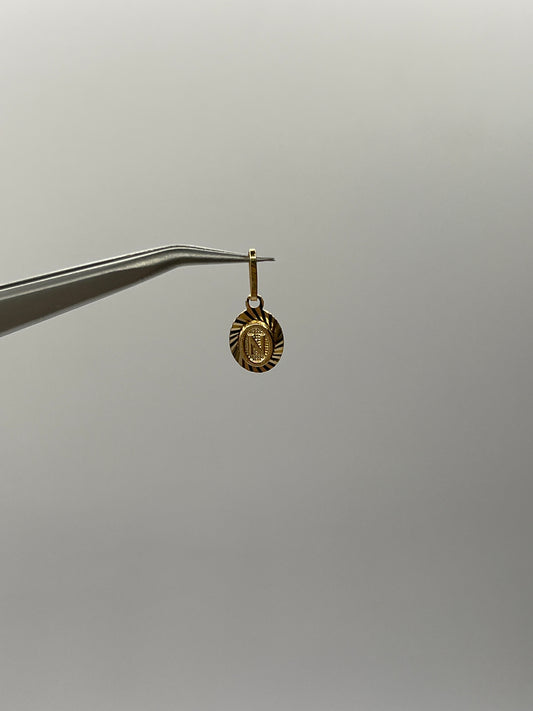 Dije Letra N Oro amarillo 18k 0,44 Gr / 7,5 mm / 1 Cm