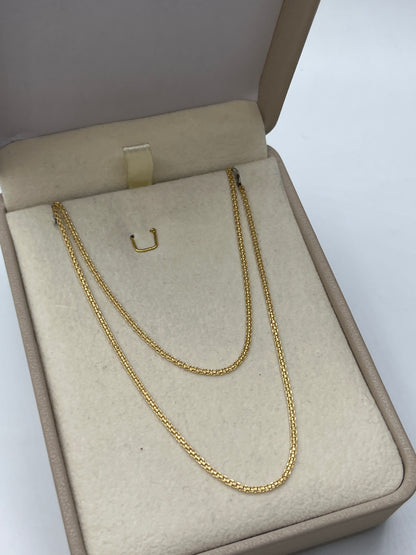 Cadena It China Oro amarillo 18k +2 / 3,27 Gr / 1,5 mm / 60 Cm