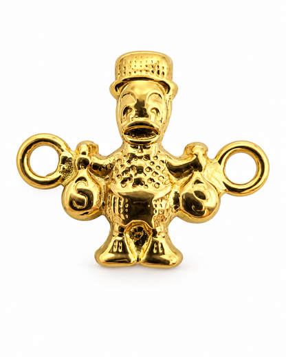 Herraje Pato Oro amarillo 18k 0,56 Gr / 1,2 Cm
