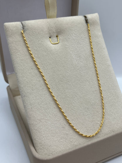 Cadena It Mini Lazo Oro amarillo 18k +3 / 1,00 Gr / 1,15 mm / 50 Cm