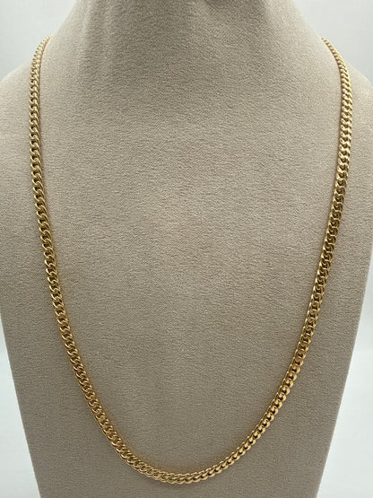 Cadena It Cubana Oro amarillo 18k 3,72 Gr / 3,50 mm / 60 Cm