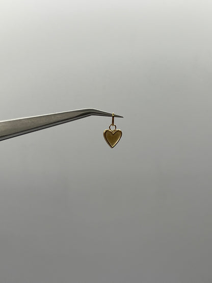 Dije corazón Oro amarillo 18k 0,34 Gr / 7 mm / 1 Cm