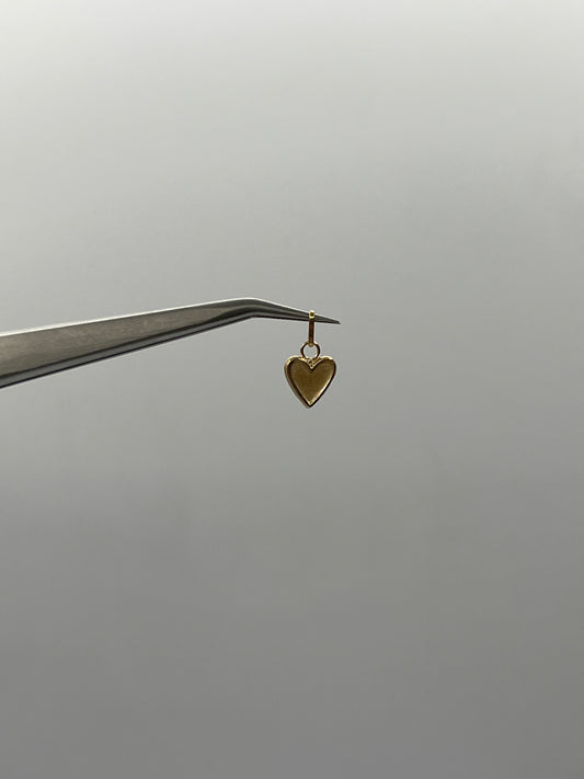 Dije corazón Oro amarillo 18k 0,34 Gr / 7 mm / 1 Cm