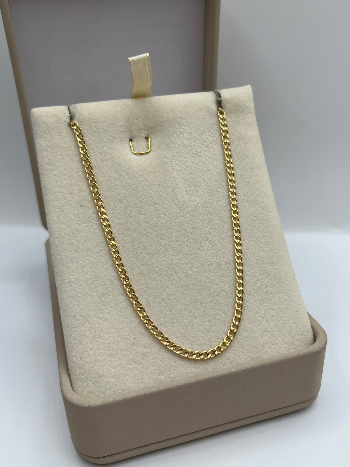Cadena It Mini Cubana Oro amarillo 18k +2 / 2,57 Gr / 2,5 mm / 50 Cm
