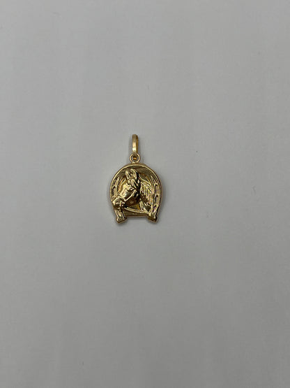 Dije Caballo Oro amarillo 18k 1 Gr / 13,40 mm / 1,3 Cm