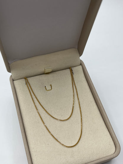 Cadena It Franco Oro amarillo 18k +3 / 1,57 Gr / 1 mm / 50 Cm