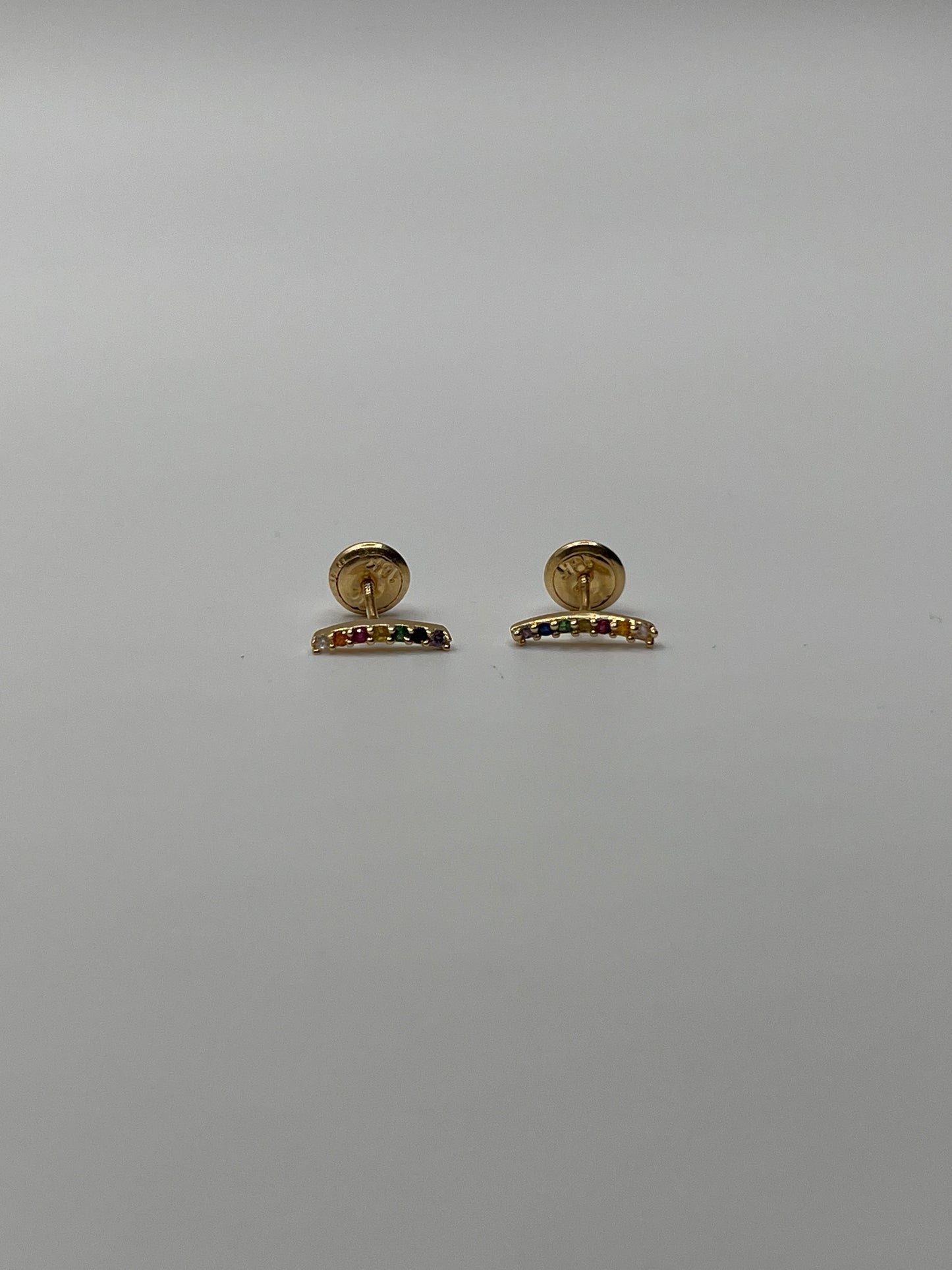 Topos Linea Multicolor Oro amarillo 18k 0,73 Gr / 10 mm