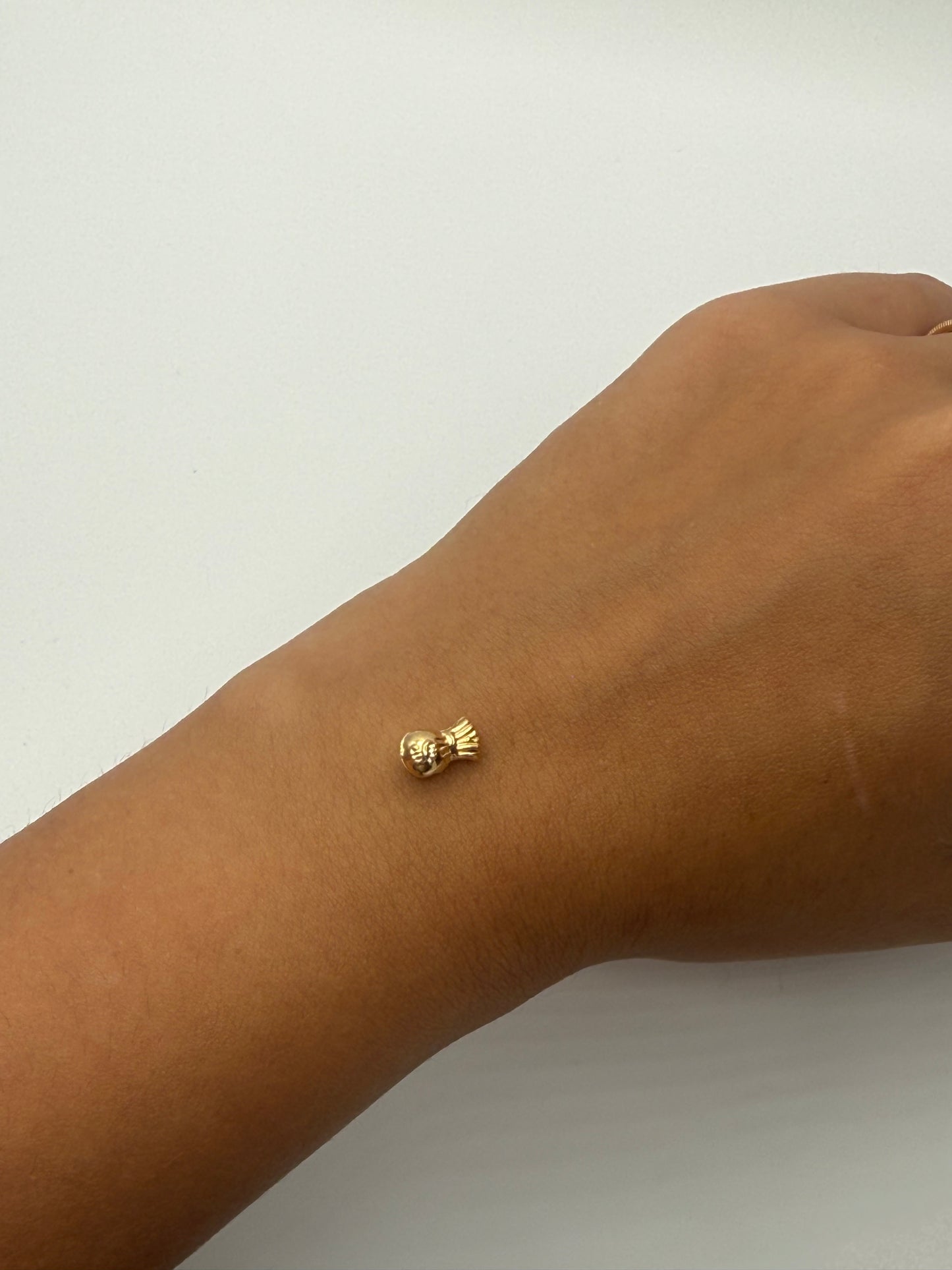 Herraje Bolsa Dinero Oro amarillo 18k 0,24 Gr / 1 Cm