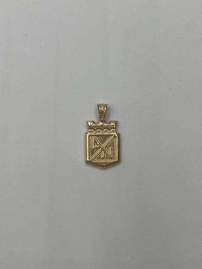 Dije Atletico Nacional Oro amarillo 18k 0,65 Gr / 10,9 mm / 1,5 Cm