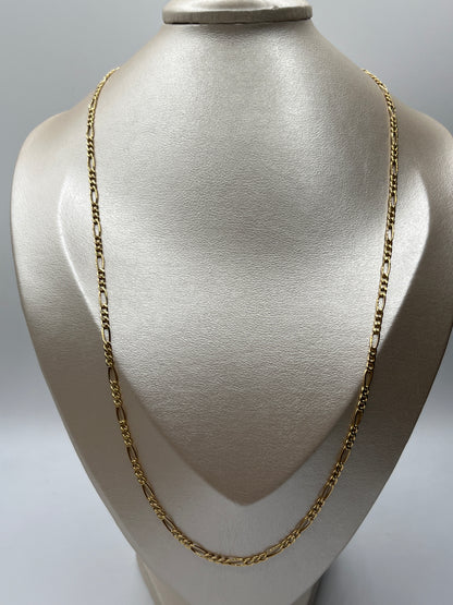 Cadena It Figaro Oro amarillo 18k 6,22 Gr / 2,90 mm / 60 Cm