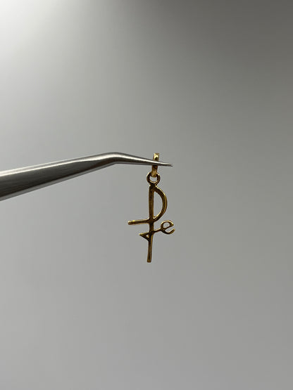Dije Cruz Fe Oro amarillo 18k 0,73 Gr / 10 mm / 1,7 Cm