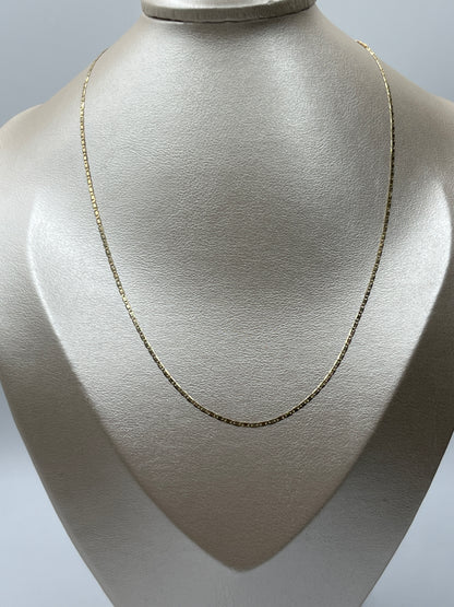 Cadena It plana Oro amarillo 18k +3 / 1,97 Gr / 1,51 mm / 45 Cm