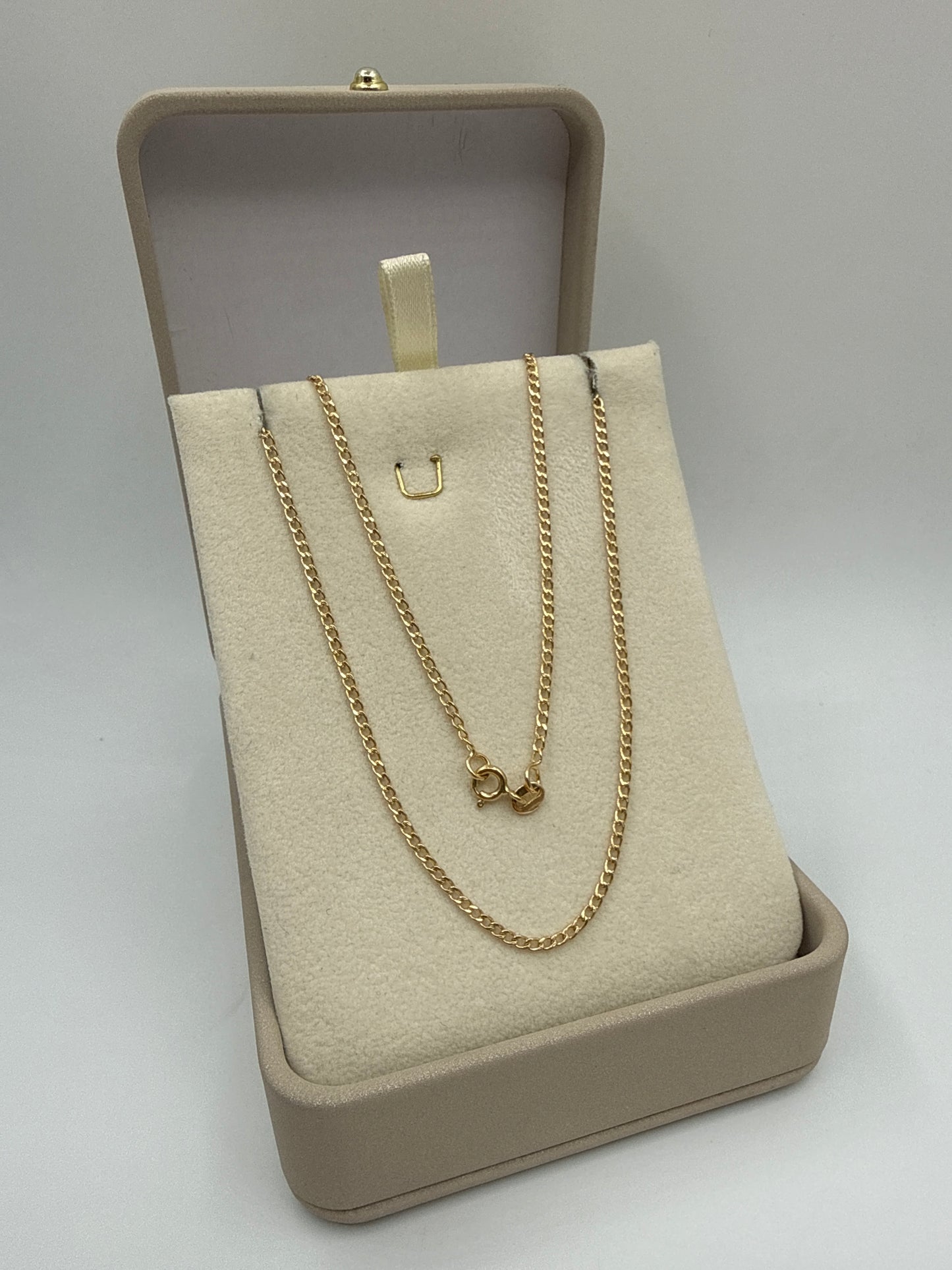 Cadena It Mini Cubana Oro amarillo 18k 2,73 Gr / 1,80 mm / 60 Cm