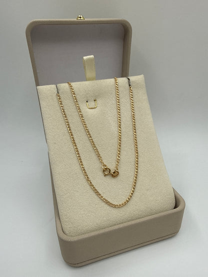 Cadena It Mini Cubana Oro amarillo 18k 2,73 Gr / 1,80 mm / 60 Cm