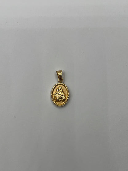 Dije Maria Auxiliadora Oro amarillo 18k 0,62 Gr / 9,3 mm / 1,2 Cm