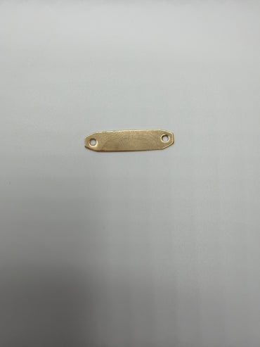 Herraje Placa Oro amarillo 18k 0,49 Gr / 2,1 Cm