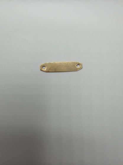 Herraje Placa Oro amarillo 18k 0,49 Gr / 2,1 Cm