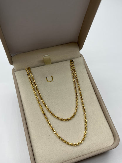 Cadena It Lazo Oro amarillo 18k +3 / 3,65 Gr / 2 mm / 60 Cm