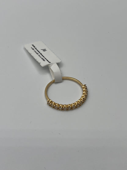 Anillo churumbela diamante Oro amarillo 18k / 1.70 GR / talla 8 1/4 (JOYA)