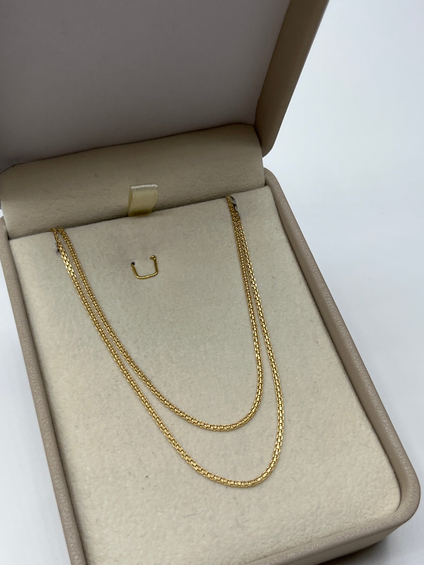 Cadena It Mini China Oro amarillo 18k +3 / 2,56 Gr / 1 mm / 45 Cm