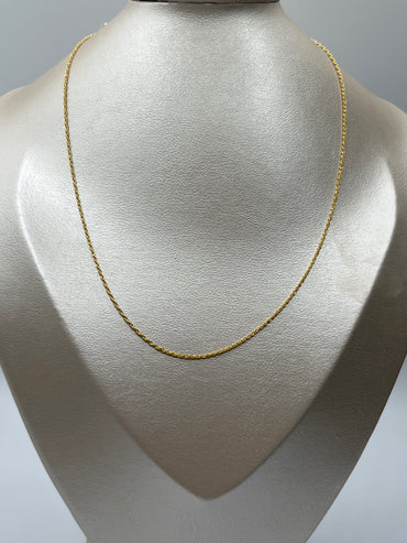 Cadena It Mini Lazo Oro amarillo 18k +3 / 0,89 Gr / 1 mm / 45 Cm