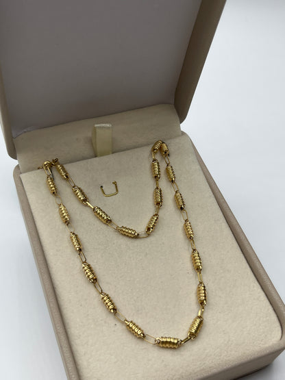 Cadena Rustica Oro amarillo 18k 6,82 Gr / 3,7 mm / 60 Cm