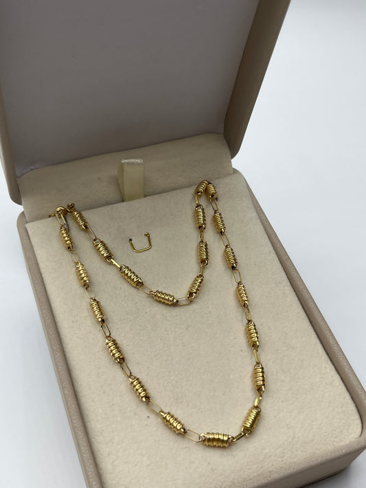 Cadena Rustica Oro amarillo 18k 6,82 Gr / 3,7 mm / 60 Cm