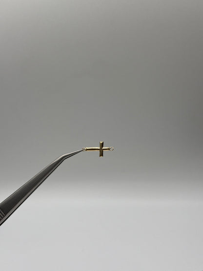 Herraje cruz Oro amarillo 18k 0,23 Gr / 1,7 Cm