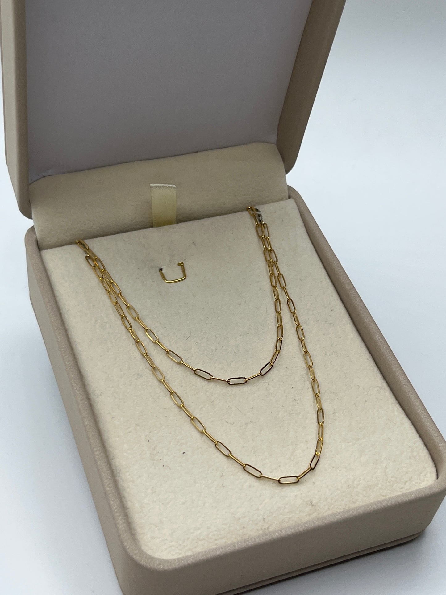 Cadena It Cajon Oro amarillo 18k +3 / 1,36 Gr / 2 mm / 45 Cm