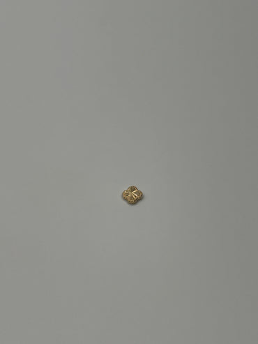 Herraje trebol diamantado Oro amarillo 18k 0,22 Gr / 0,8 Cm