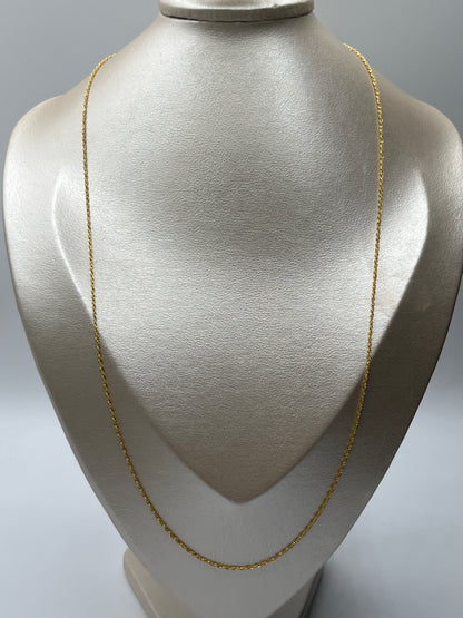 Cadena It Mini Lazo Oro amarillo 18k +3 / 1,13 Gr / 1 mm / 60 Cm