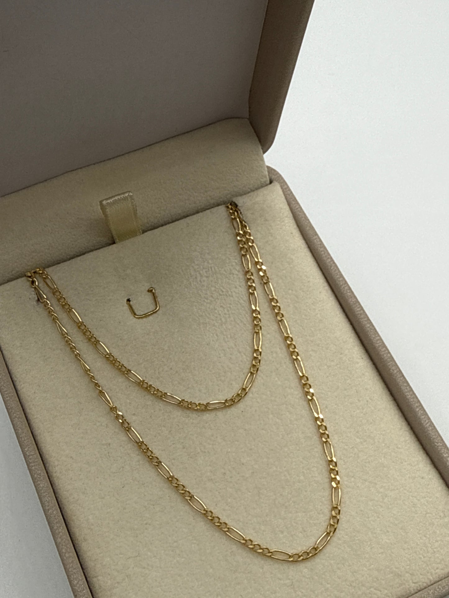 Cadena It Figaro Oro amarillo 18k +3 / 2,30 Gr / 2 mm / 60 Cm