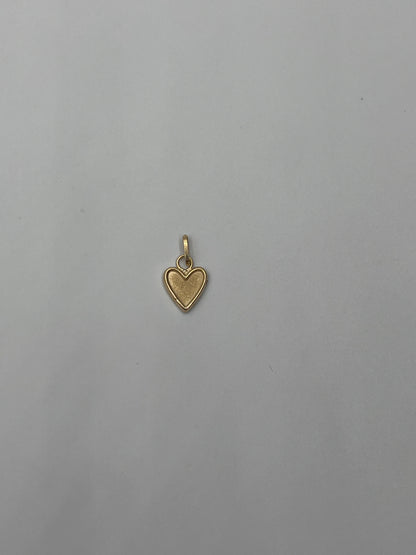 Dije corazón Oro amarillo 18k 0,34 Gr / 7 mm / 1 Cm