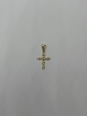 Dije Cruz GC Oro amarillo 18k 0,85 Gr / 15,50 mm / 2,15 Cm